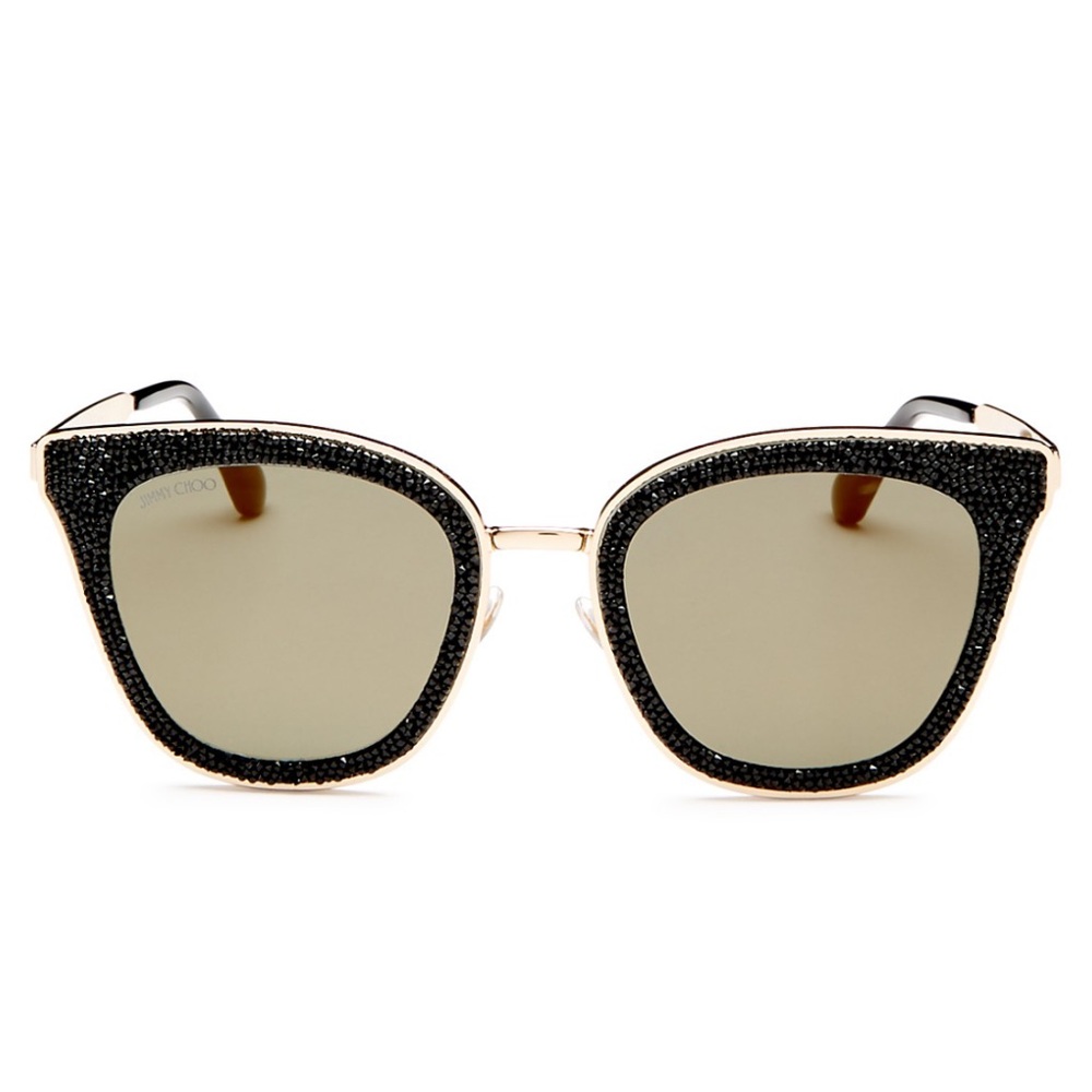 Jimmy Choo Lizzy Crystal Rock Cat Eye Sunglasses